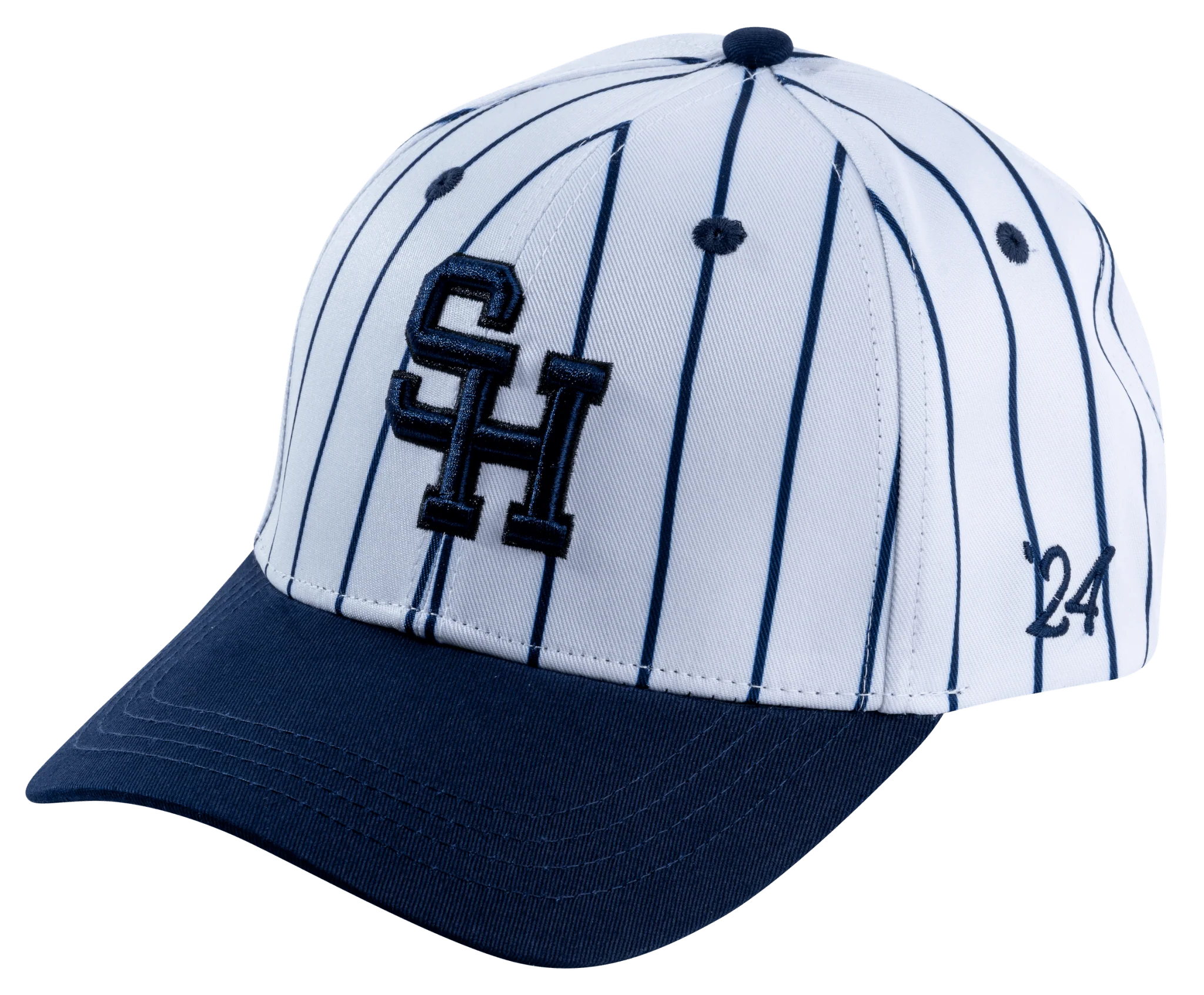 Navy Pinstripe Hat - Image 4