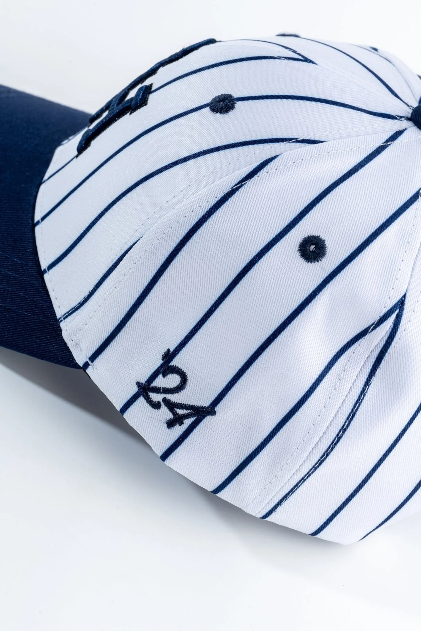 Navy Pinstripe Hat - Image 7
