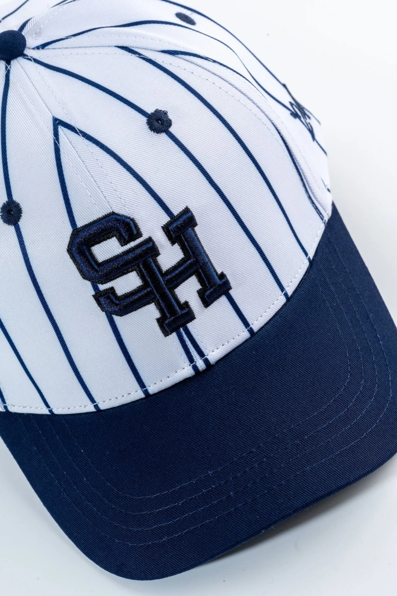 Navy Pinstripe Hat - Image 9