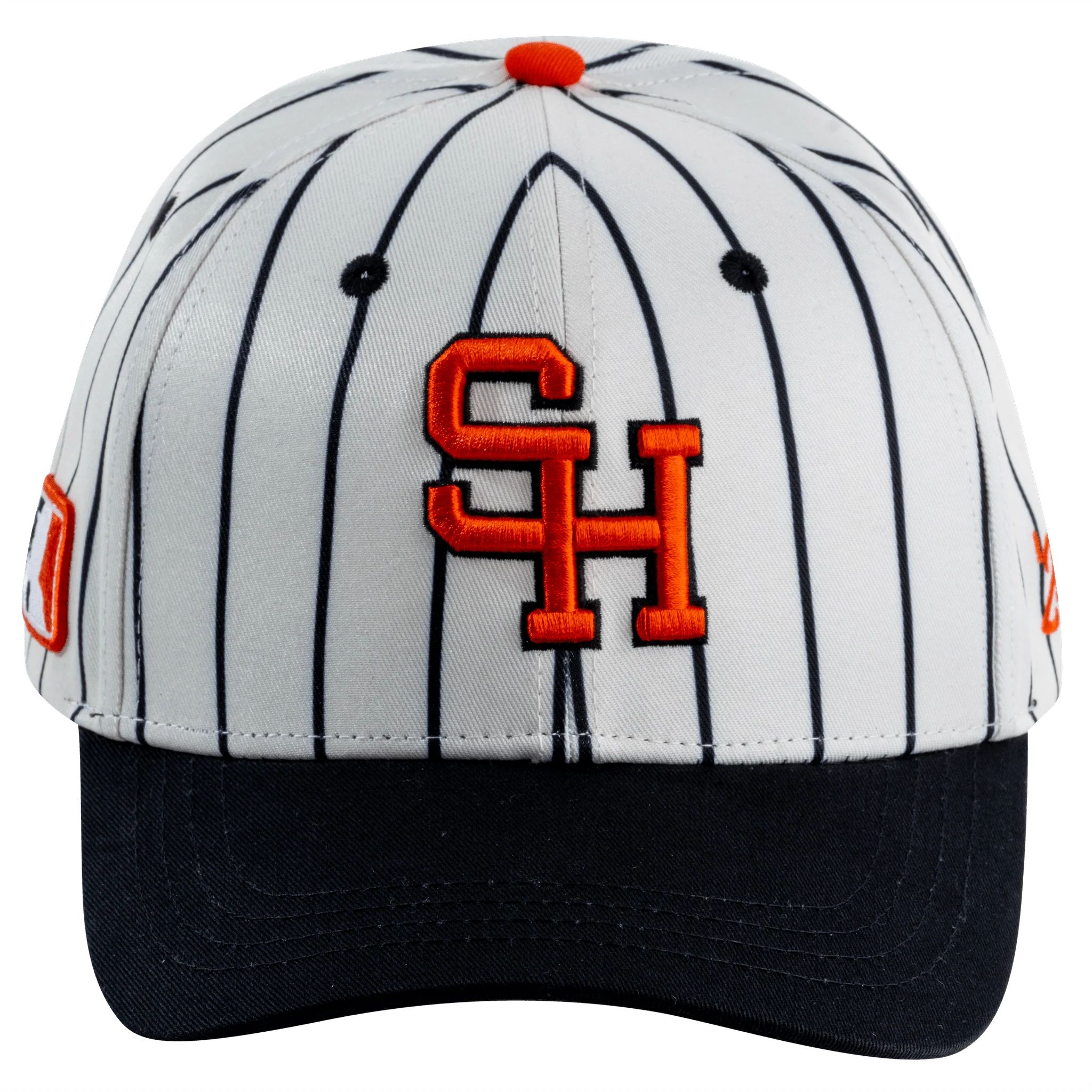 Orange Pinstripe Hat