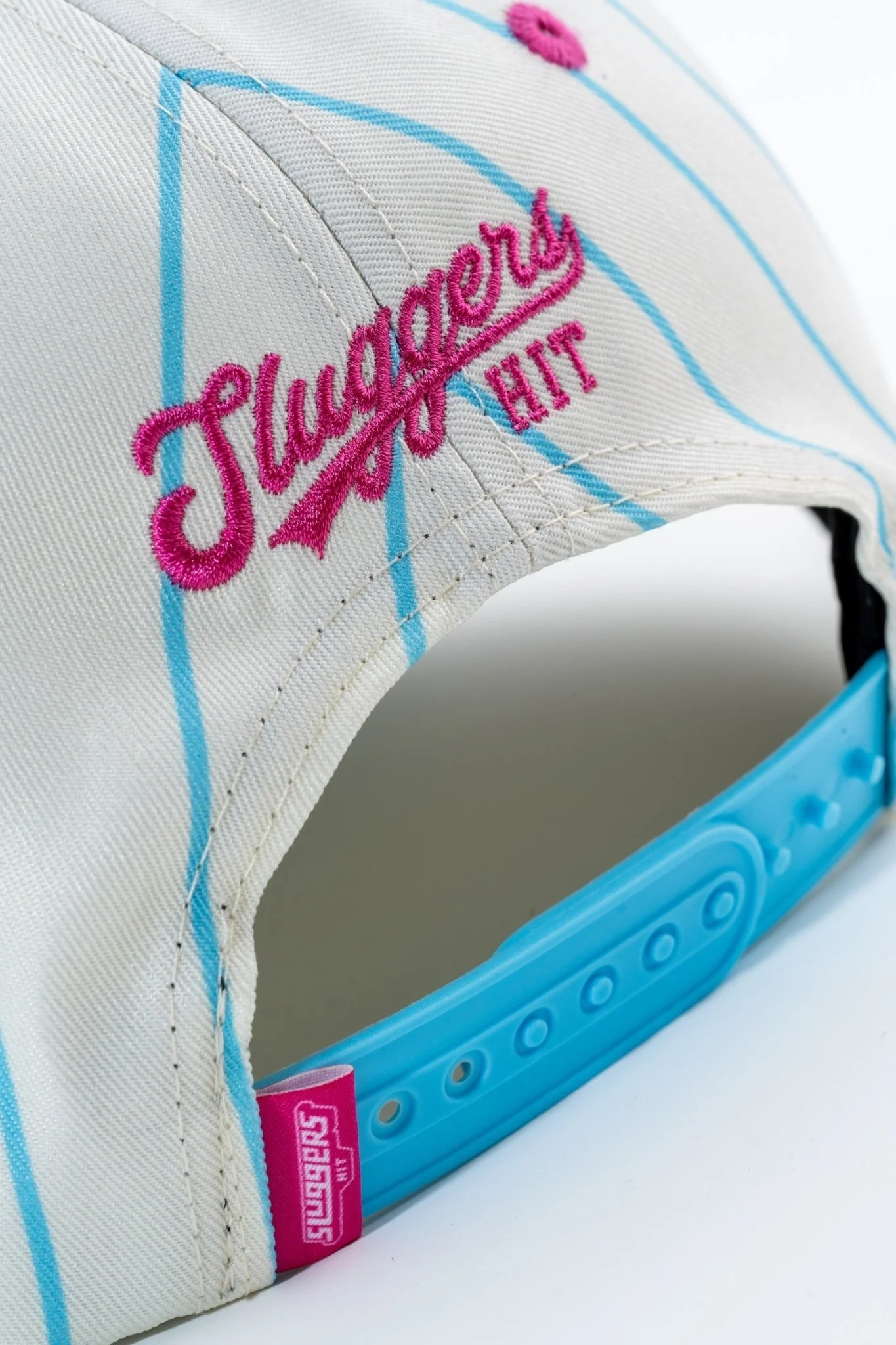 Pink/Blue Pinstripe Hat - Image 4